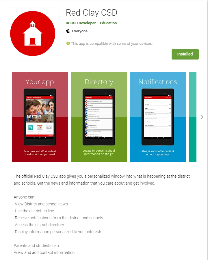 Download the Red Clay App! – Cab Calloway School of the Arts